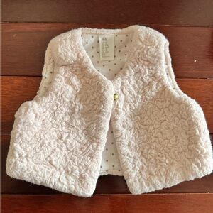 H&M Kids Soft Beige Furry Vest